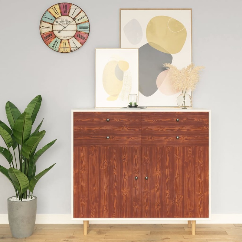 Berkfield Self-adhesive Furniture Film Acacia 500×90 cm PVC