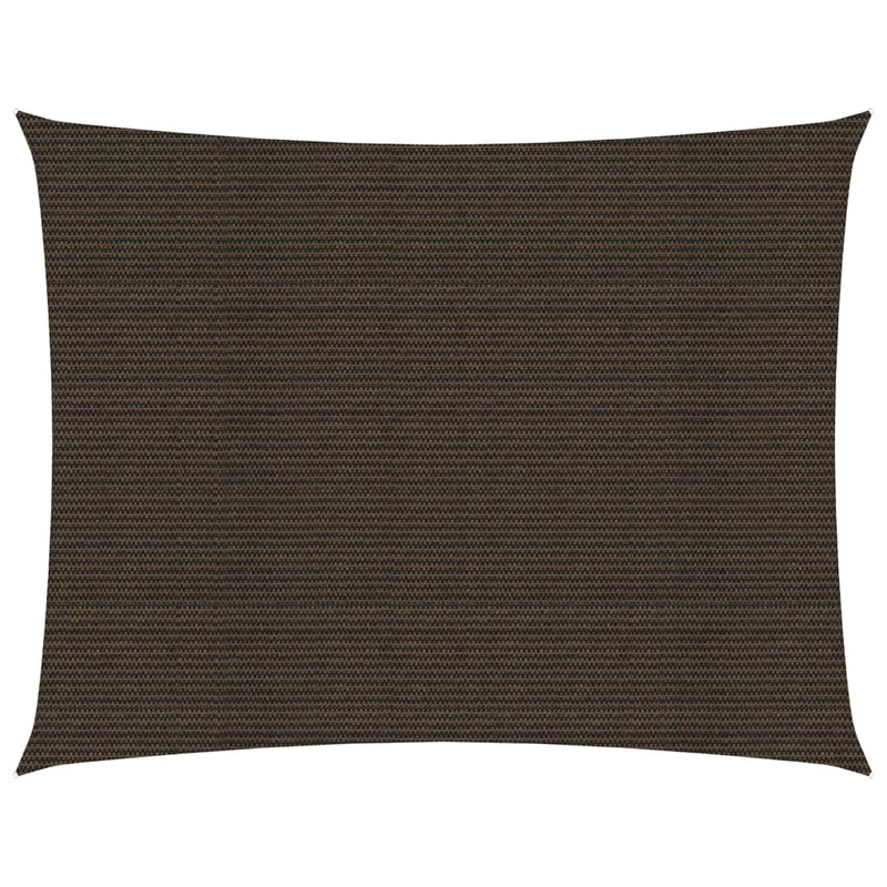 Berkfield Sunshade Sail 160 g/m_ Brown 4×5 m HDPE