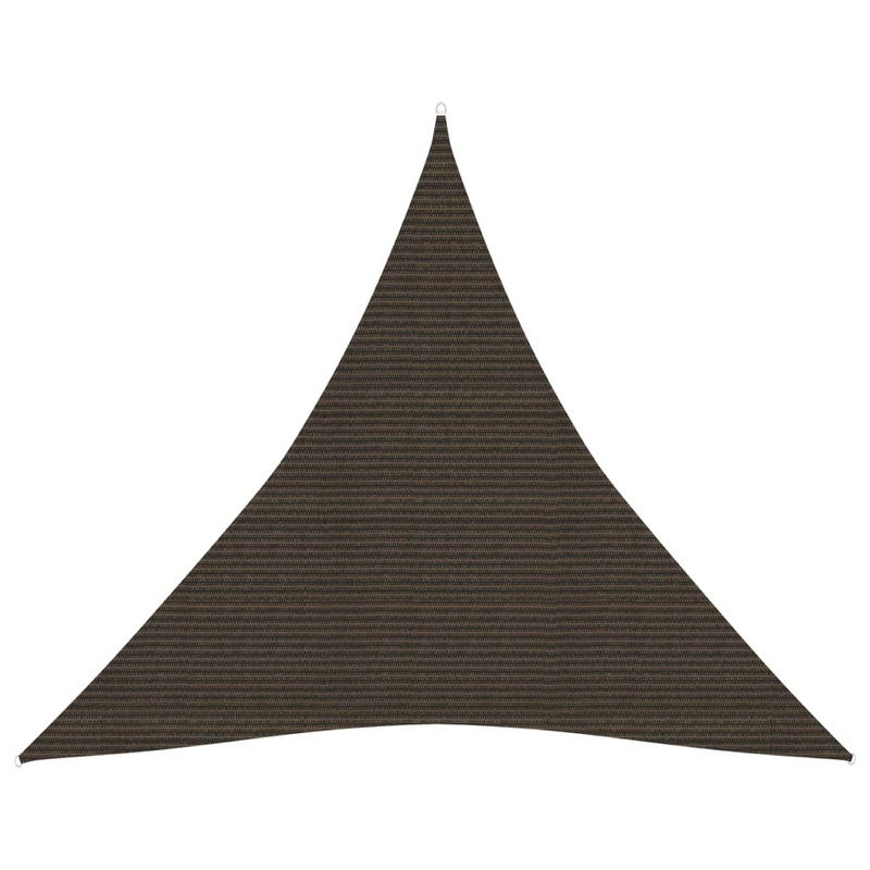 Berkfield Sunshade Sail 160 g/m_ Brown 6x6x6 m HDPE
