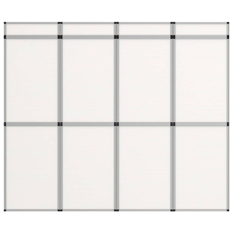 Berkfield 12-Panel Folding Exhibition Display Wall 242×200 cm White