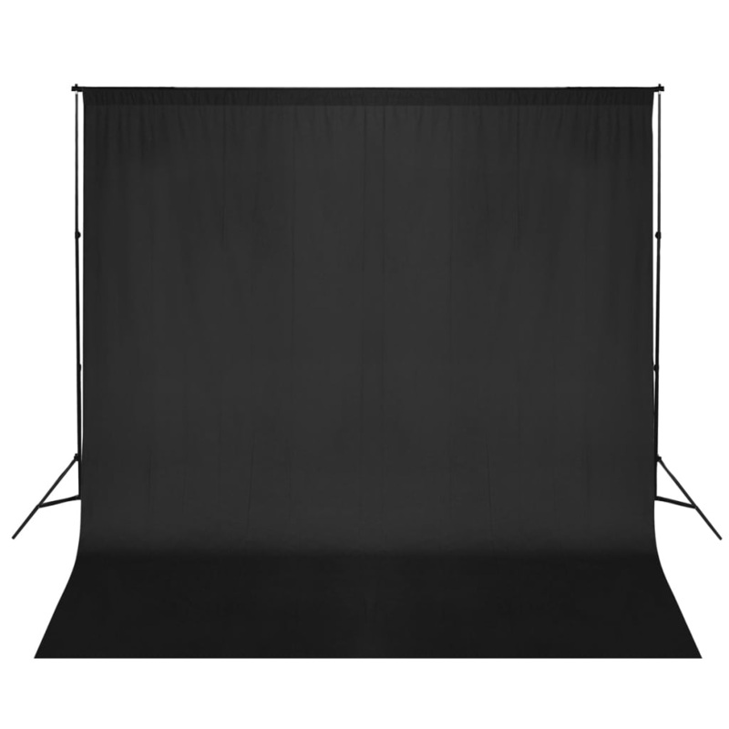 Berkfield Photo Backdrop Support System 600×300 cm Black