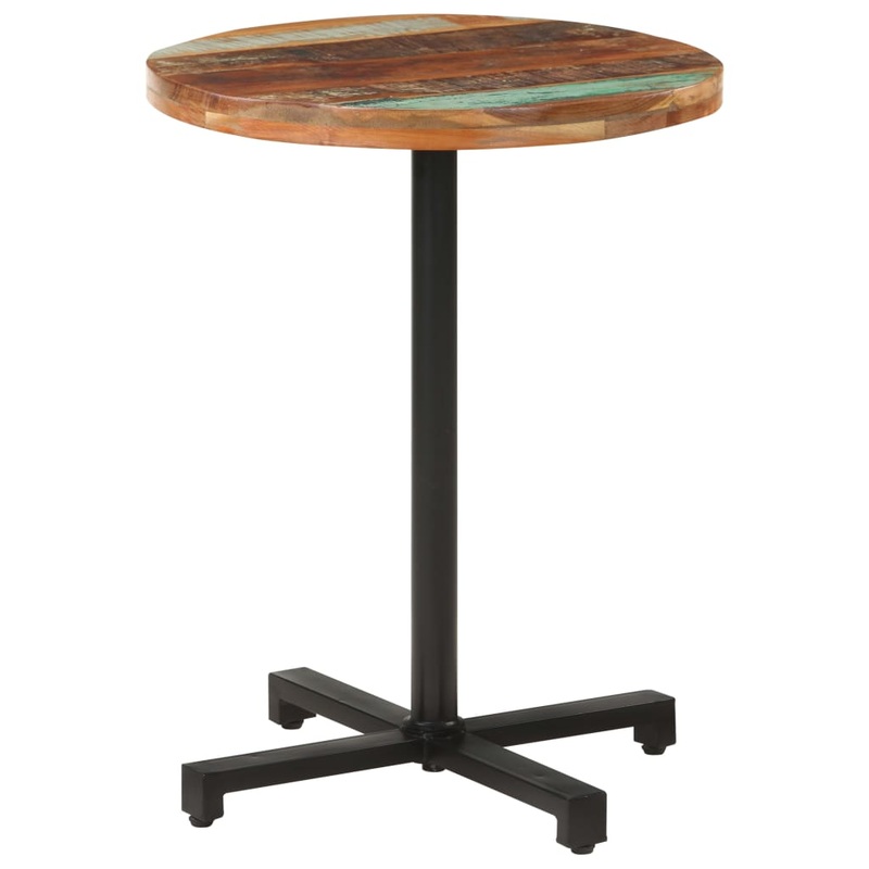 Berkfield Bistro Table Round __60x75 cm Solid Reclaimed Wood