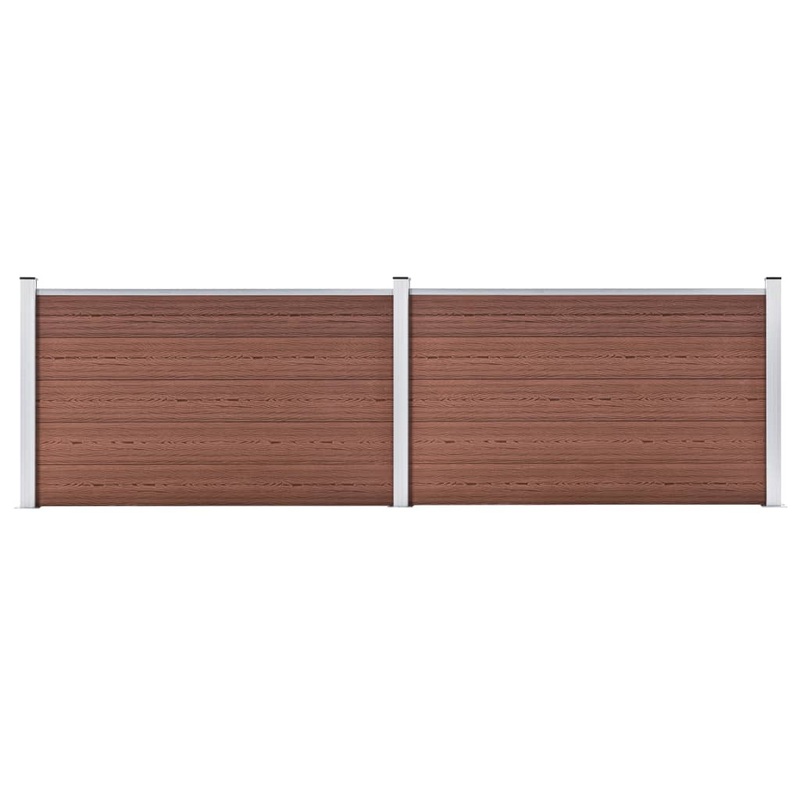 Berkfield Garden Fence WPC 353×106 cm Brown