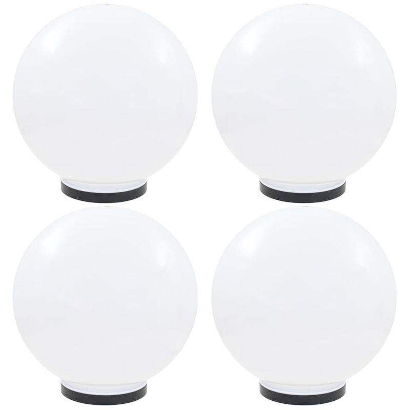 Berkfield LED Bowl Lamps 4 pcs Spherical 40 cm PMMA