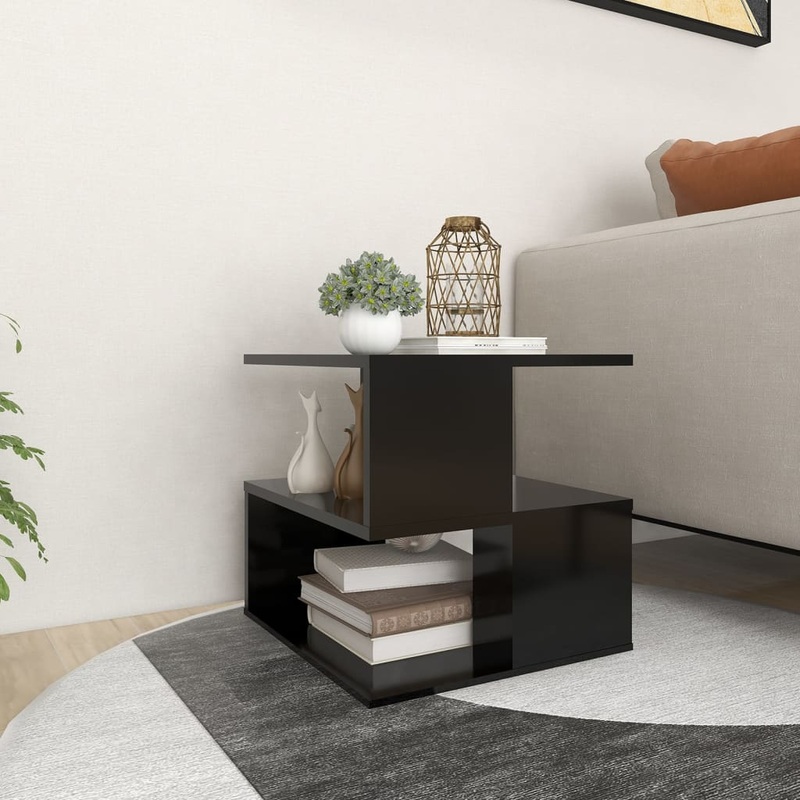 Berkfield Side Table Black 40x40x40 cm Engineered Wood