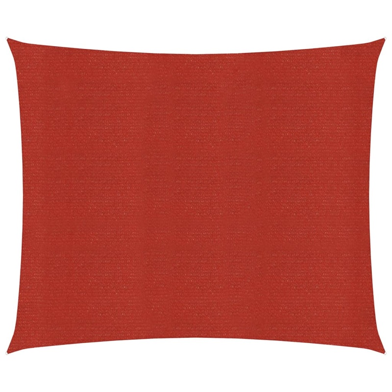Berkfield Sunshade Sail 160 g/m__ Red 7×7 m HDPE