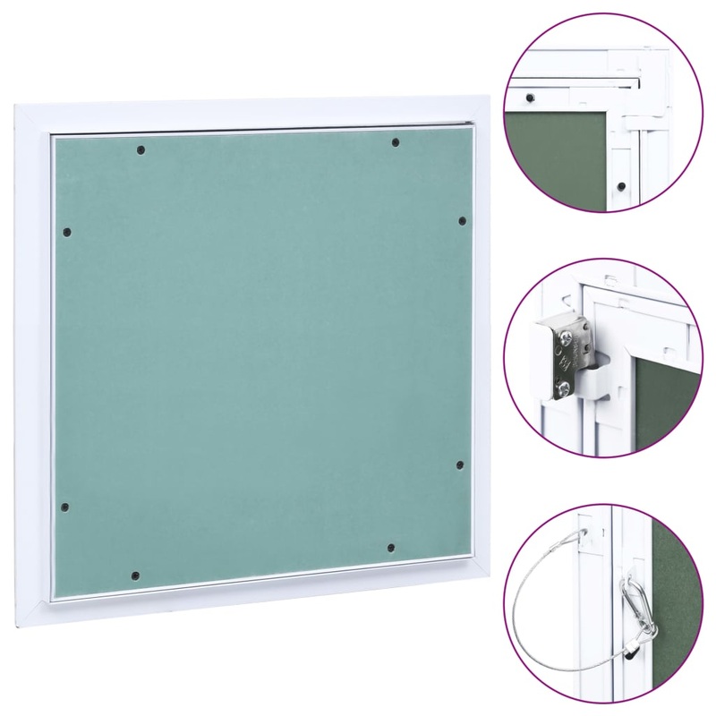 Berkfield Access Panel with Aluminium Frame and Plasterboard 200×200 mm