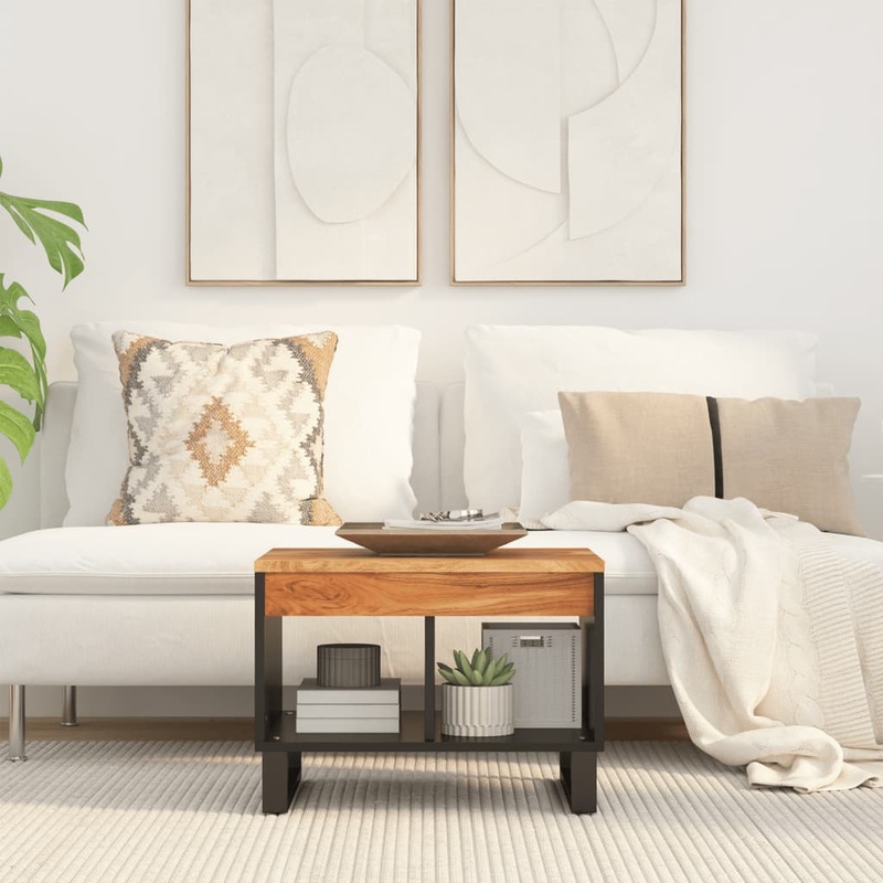 Berkfield Coffee Table 55x50x40 cm Solid Wood Acacia