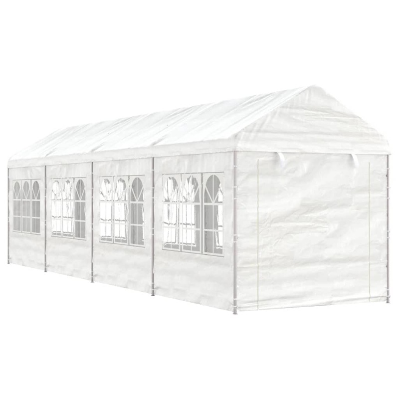 Berkfield Gazebo with Roof White 8.92×2.28×2.69 m Polyethylene