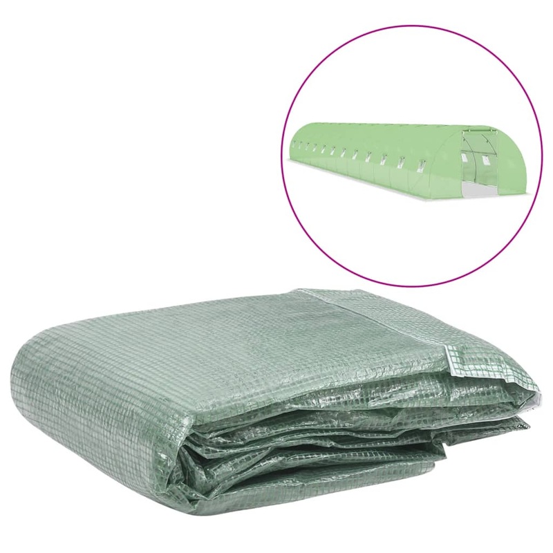 Berkfield Greenhouse Replacement Cover (54 m__) 300x1800x200 cm Green