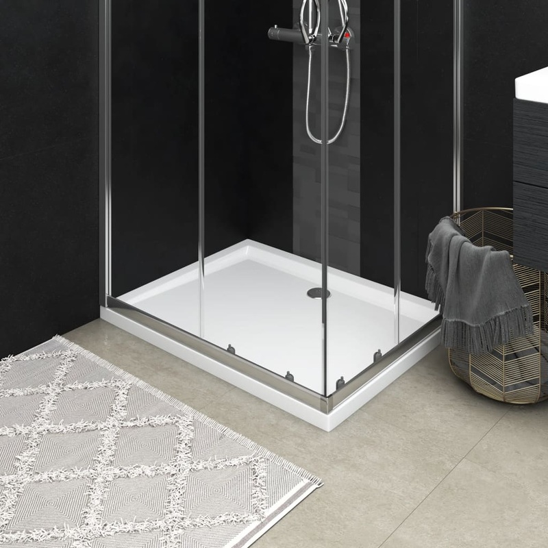 Berkfield Rectangular ABS Shower Base Tray 70×90 cm