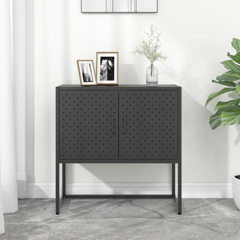Berkfield Sideboard Anthracite 75x35x75 cm Steel