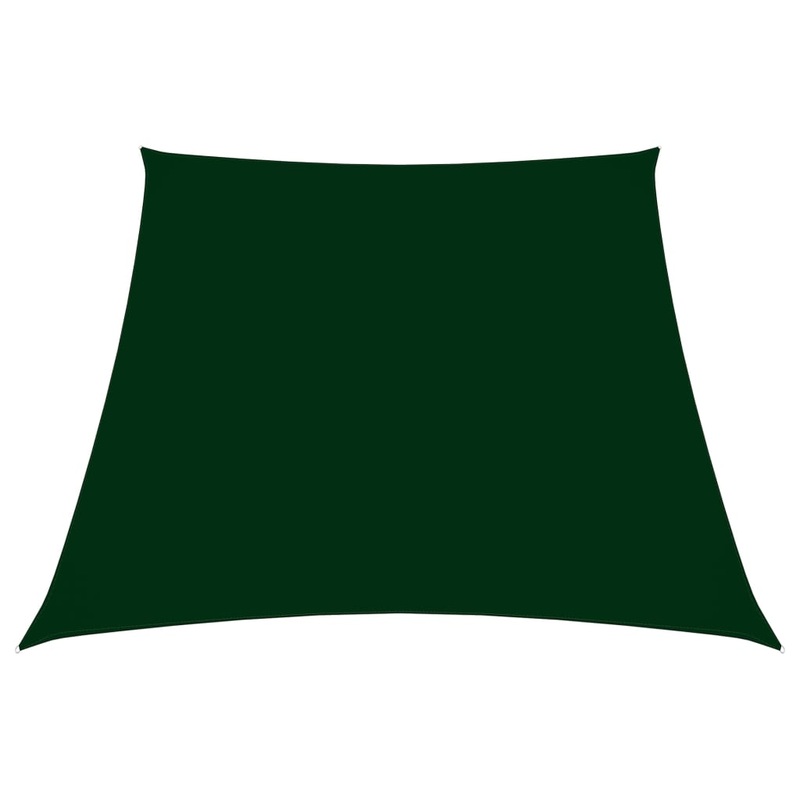 Berkfield Sunshade Sail Oxford Fabric Trapezium 2/4×3 m Dark Green