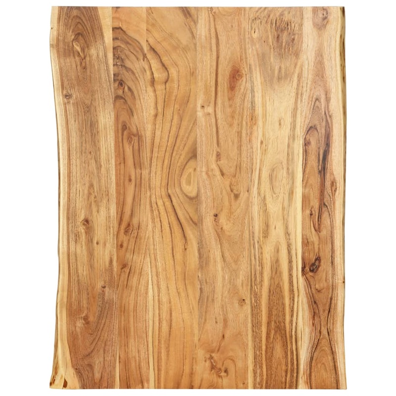 Berkfield Table Top Solid Acacia Wood 80x(50-60)x2.5 cm