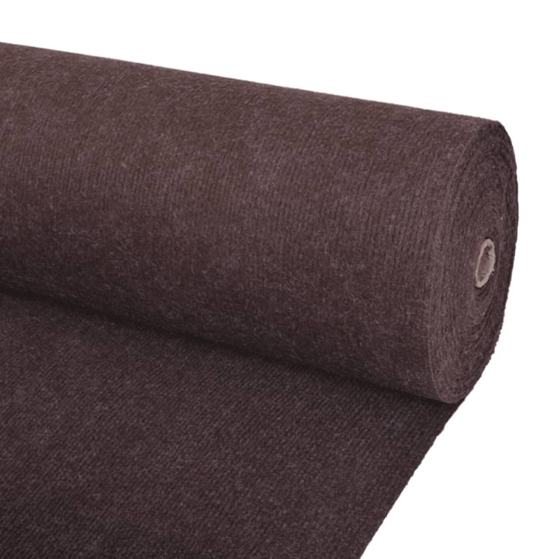 Berkfield Exhibition Carpet Rib 1.2×15 m Brown