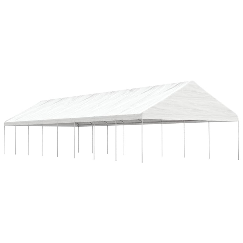 Berkfield Gazebo with Roof White 17.84×5.88×3.75 m Polyethylene