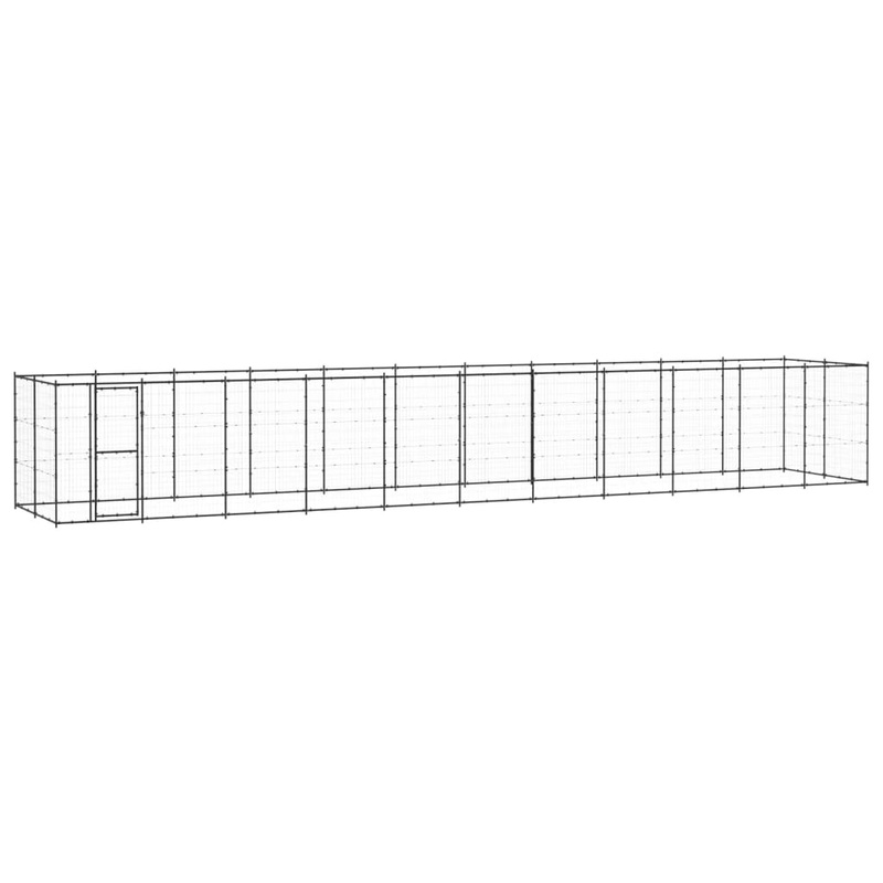 Berkfield Outdoor Dog Kennel Steel 26.62 m_