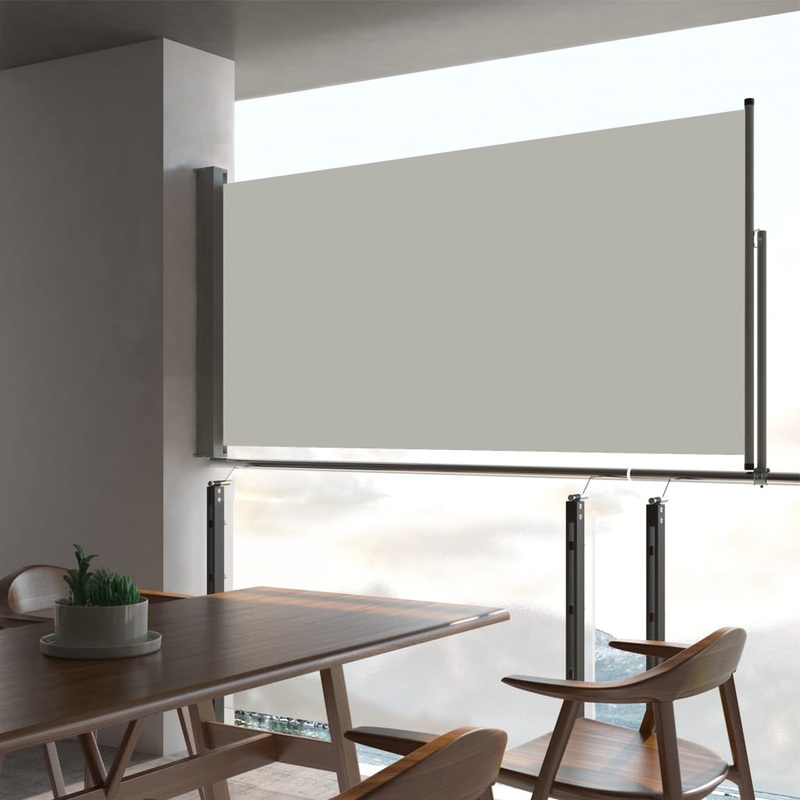 Berkfield Patio Retractable Side Awning 80×300 cm Cream