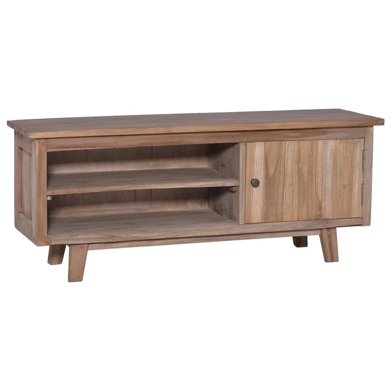 Berkfield TV Cabinet 100x30x40 cm Solid Teak Wood