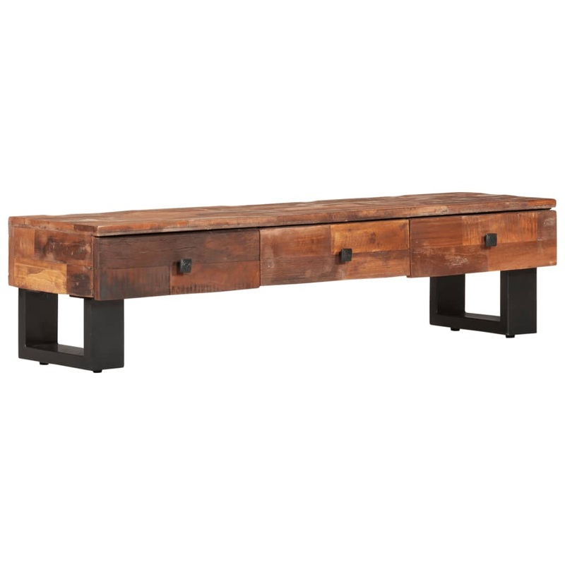 Berkfield TV Cabinet 110x30x30 cm Solid Reclaimed Wood