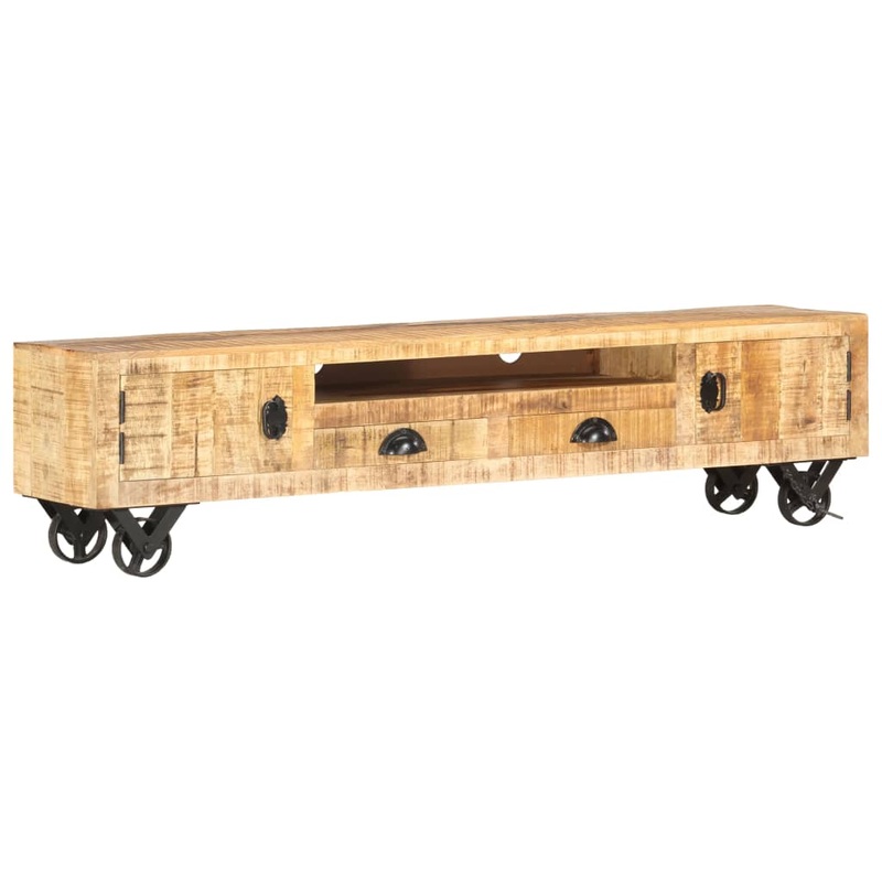 Berkfield TV Cabinet 150x30x37 cm Solid Mango Wood