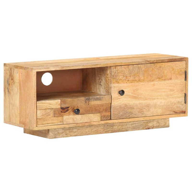 Berkfield TV Cabinet 90x30x35 cm Solid Mango Wood