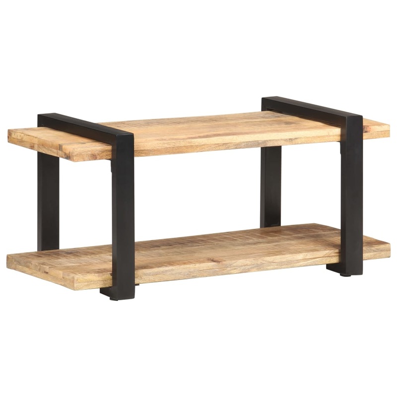 Berkfield TV Cabinet 90x40x40 cm Rough Mango Wood