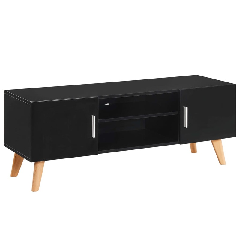 Berkfield TV Cabinet Black 120x40x46 cm MDF