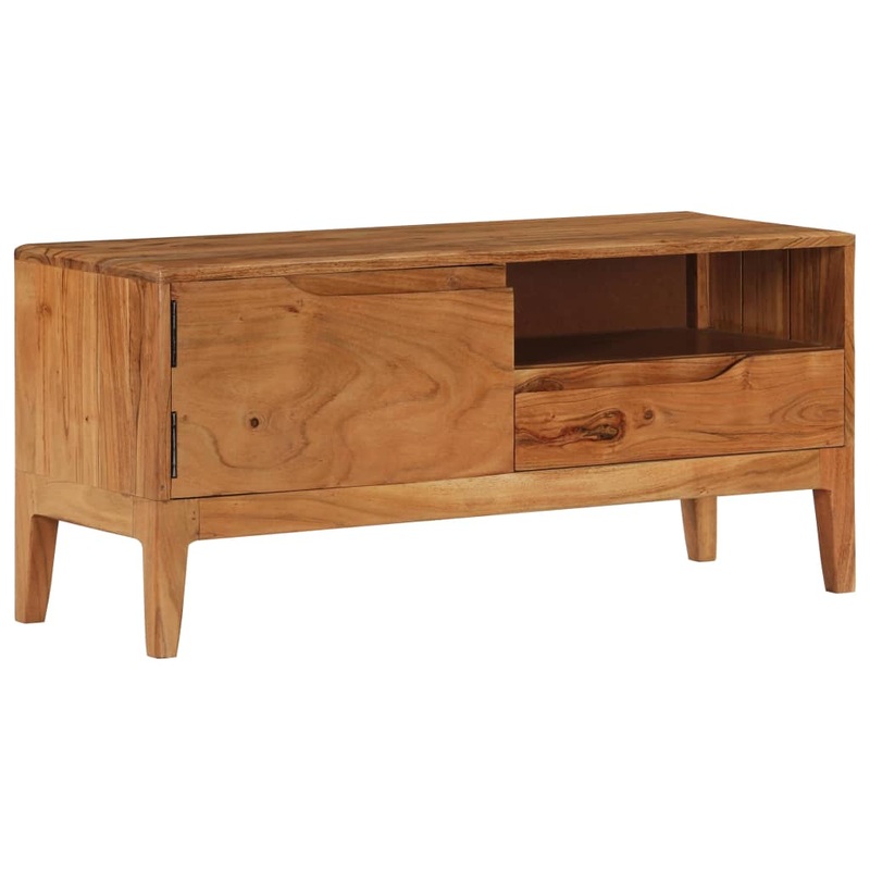 Berkfield TV Cabinet Solid Wood 88x30x40 cm