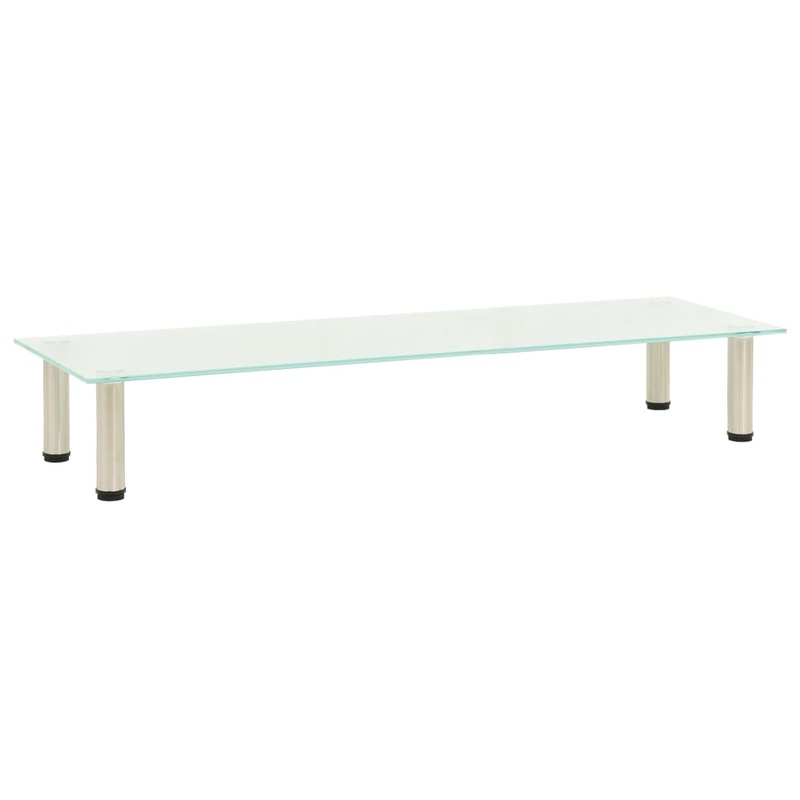Berkfield TV Stand Frosted 120x35x17 cm Tempered Glass