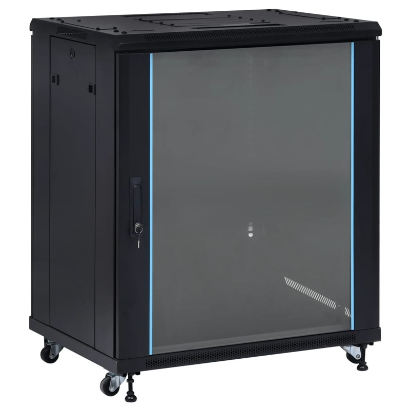 Berkfield 18U Network Cabinet with Swivel Feet 19 IP20 800x600x1000 mm