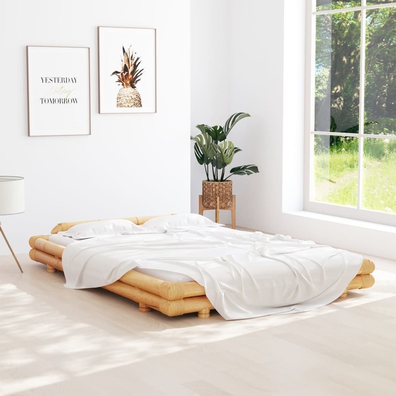 Berkfield Bed Frame Bamboo 140×200 cm