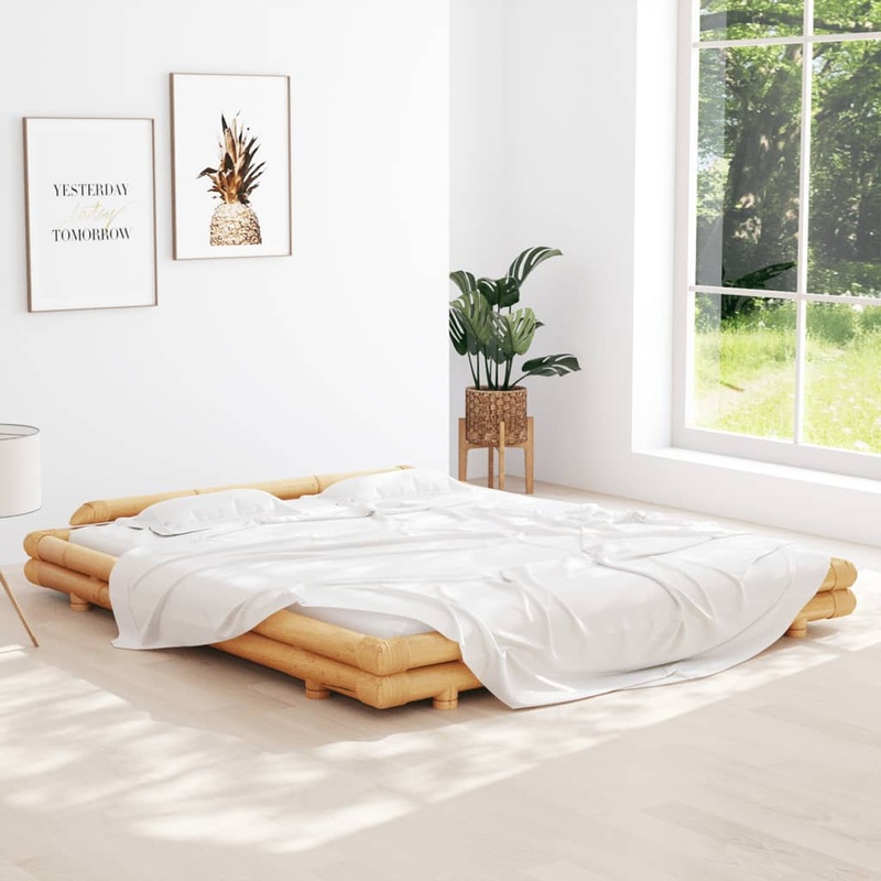 Berkfield Bed Frame Bamboo 180×200 cm 6FT Super King