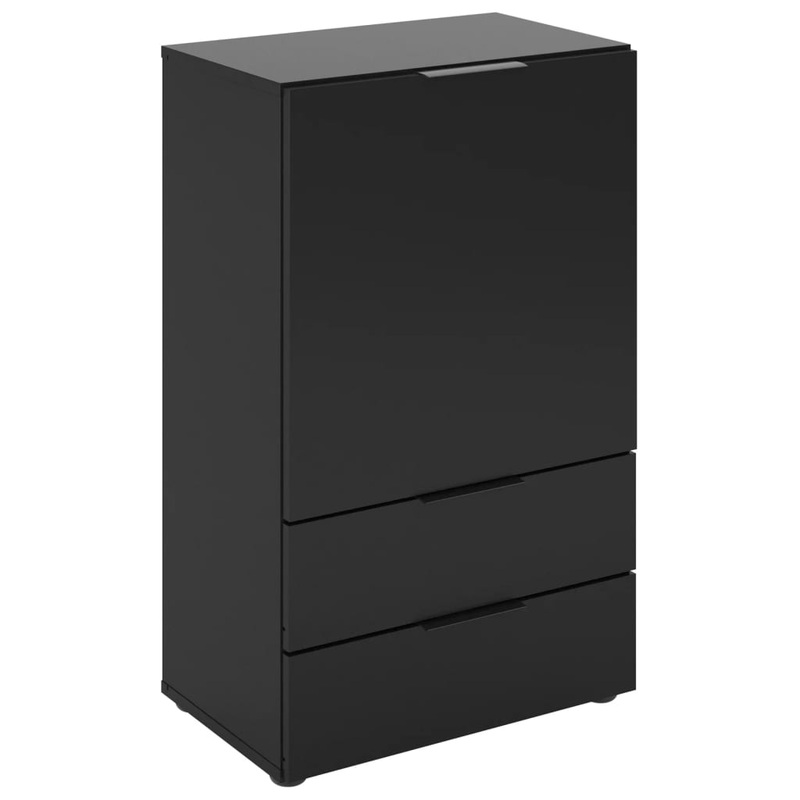 FMD Dresser with Drawer and Doors 49.7×31.7×81.3 cm Black