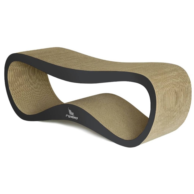 MyKotty Cat Scratcher LUI 75x25x25 cm Black 3083