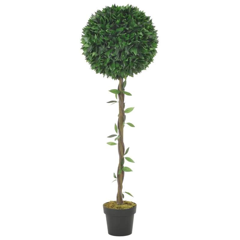 Berkfield Artificial Plant Bay Tree with Pot Green 130 cm