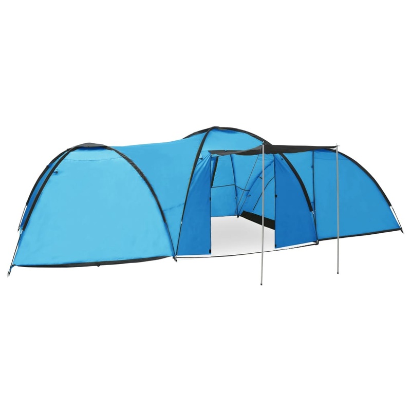 Berkfield Camping Igloo Tent 650x240x190 cm 8 Person Blue