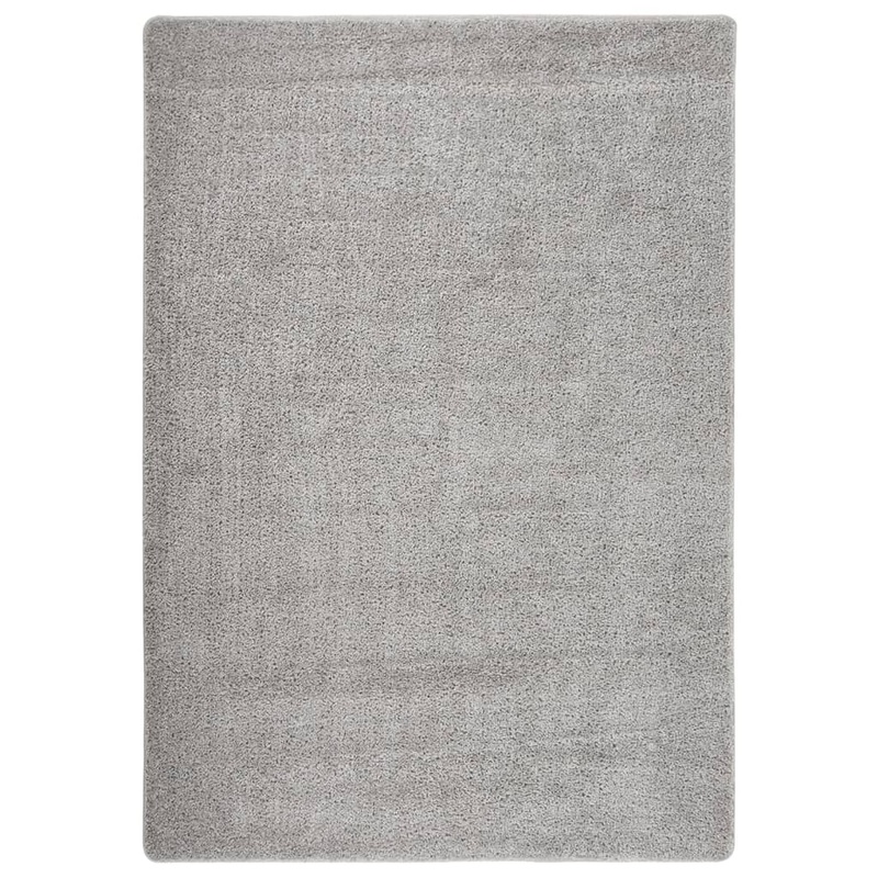 Berkfield Shaggy Rug Light Grey 160×230 cm Anti Slip