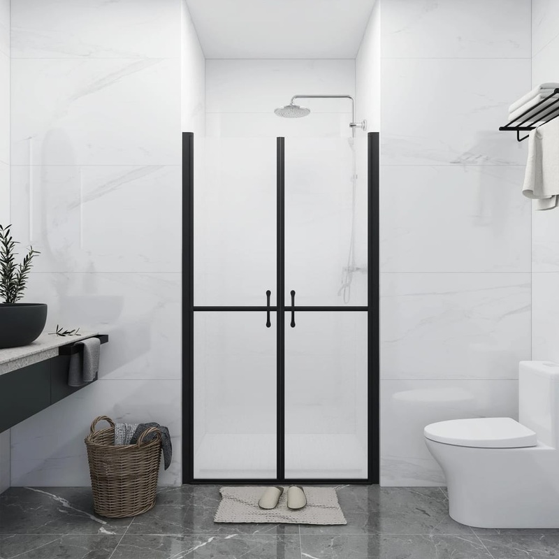 Berkfield Shower Door Frosted ESG (68-71)x190 cm