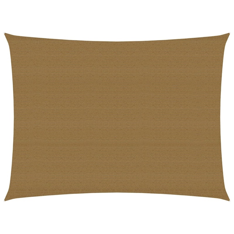 Berkfield Sunshade Sail 160 g/m__ Taupe 3.5×5 m HDPE