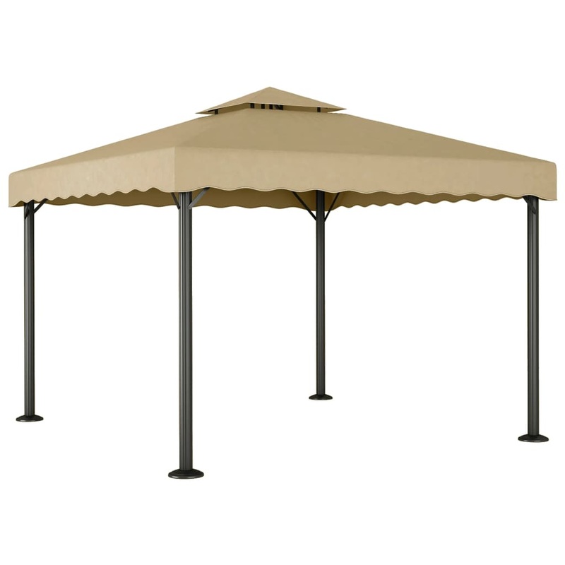 Berkfield Gazebo Taupe 3×3 m Aluminium and Steel