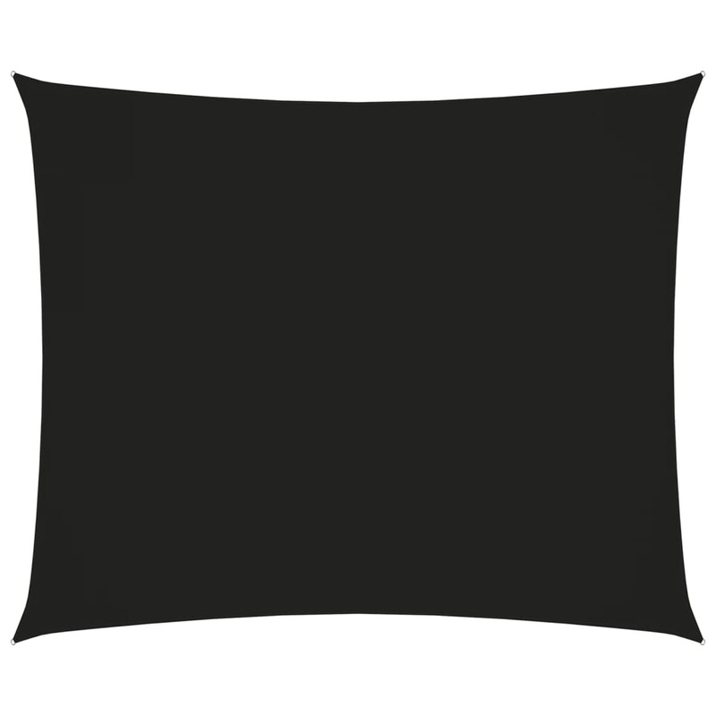 Berkfield Sunshade Sail Oxford Fabric Rectangular 3×4 m Black