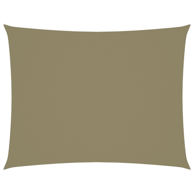 Berkfield Sunshade Sail Oxford Fabric Rectangular 6×8 m Beige