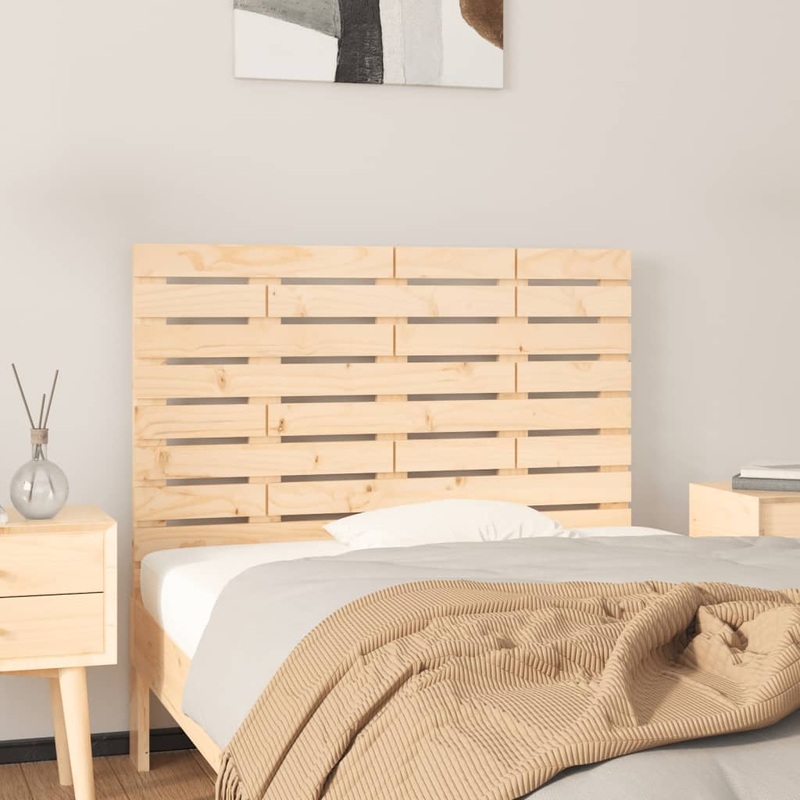 Berkfield Wall Headboard 106x3x63 cm Solid Wood Pine