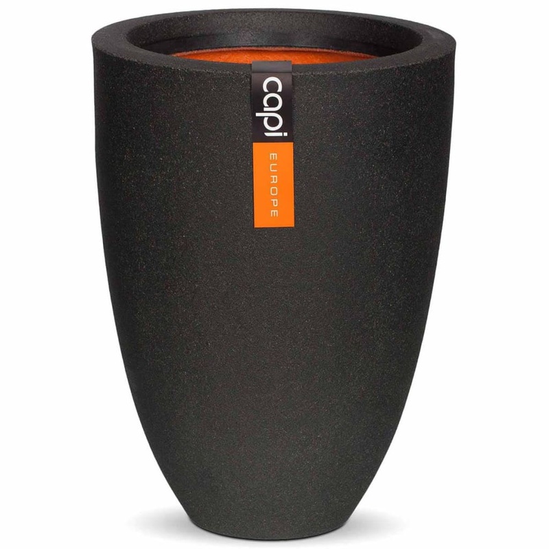 Capi Vase Urban Smooth Elegant Low 36×47 cm Black KBL782