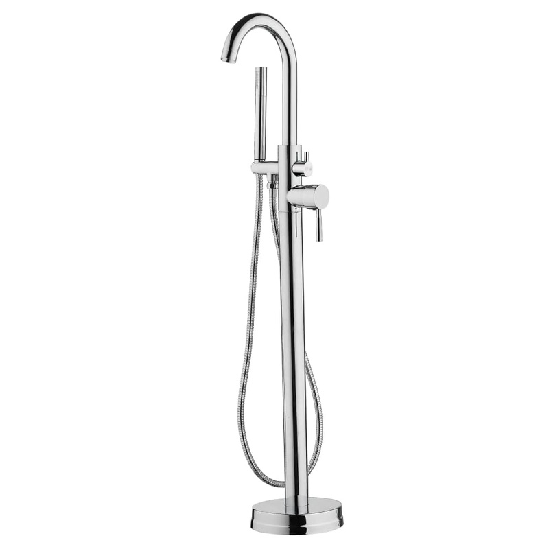 SCH_TTE Bath Shower Mixer Tap with Shower Set CORNWALL Chrome