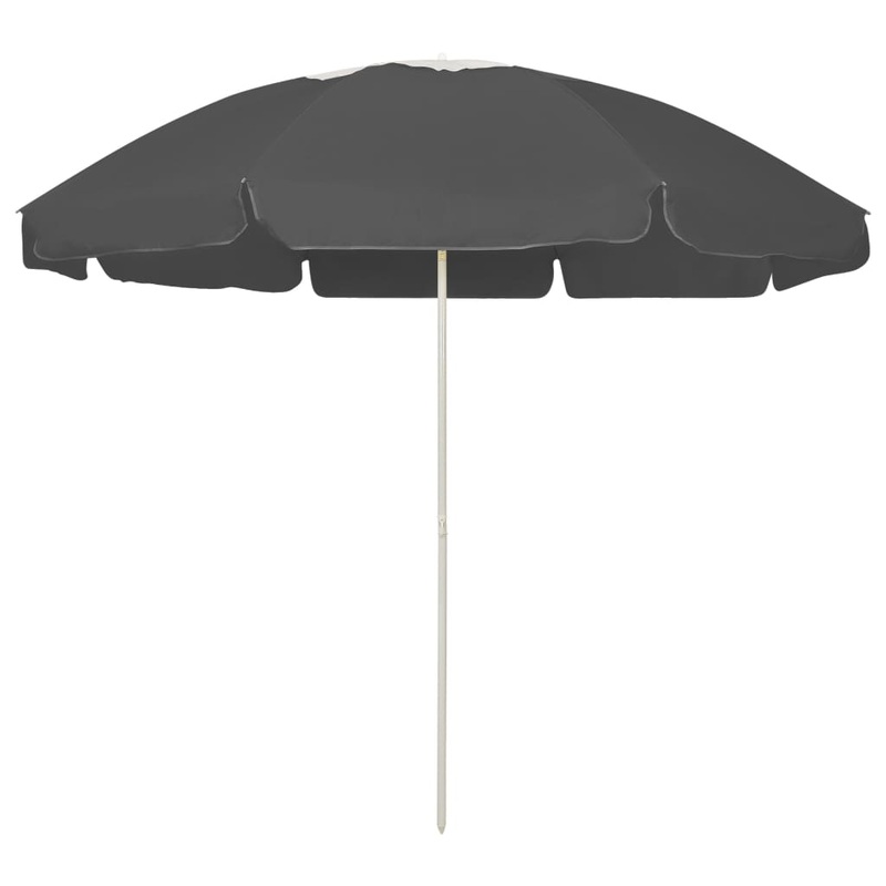 Berkfield Beach Umbrella Anthracite 240 cm
