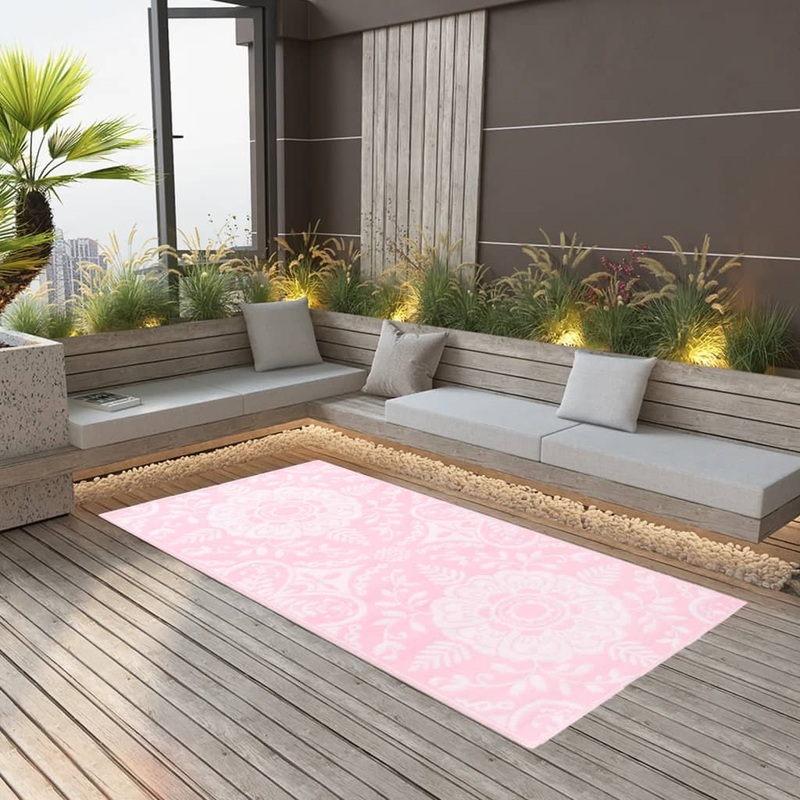 Berkfield Outdoor Carpet Pink 120×180 cm PP