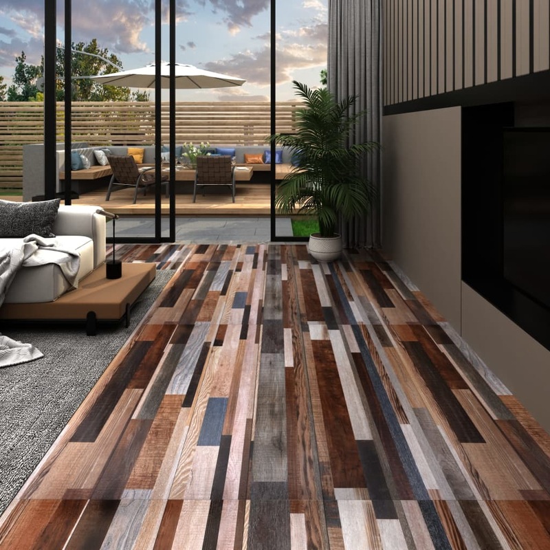 Berkfield Self-adhesive PVC Flooring Planks 5.21 m? 2 mm Multicolour