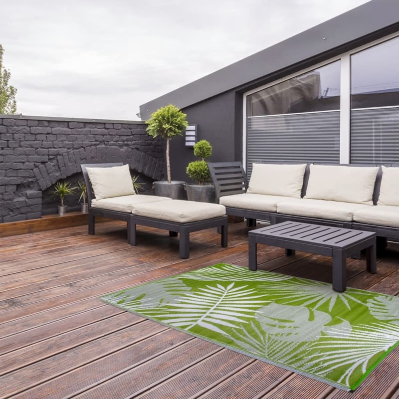 Esschert Design Outdoor Rug 241×152 cm Jungle Leaves OC22
